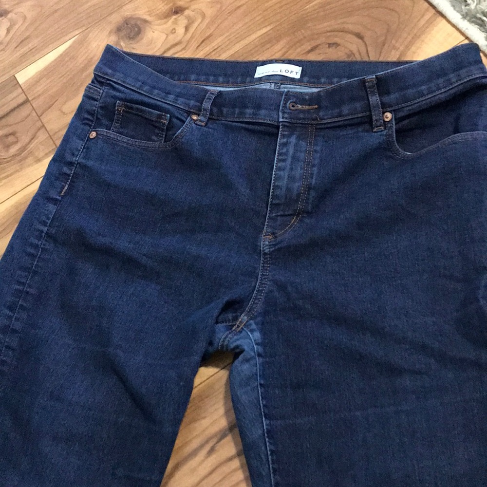 Loft modern straight jeans sz14